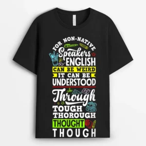 ESL Teacher Linguist Multilingual Teaching Teacher Quote T-Shirt - Black