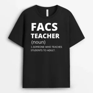 Family And Consumer Science Teacher - Funny FACS Teacher T-Shirt - Black