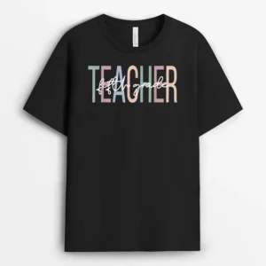 Fifth Grade Teacher Boho 5th Grade Teacher T-Shirt - Black