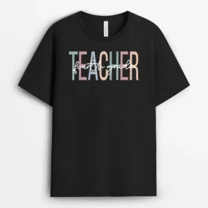 Fourth Grade Teacher Boho 4th Grade Teacher T-Shirt - Black