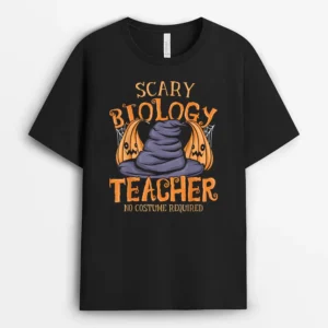 Halloween Scary Biology Teacher No Costume Required Women Ver 1 T-Shirt - Black