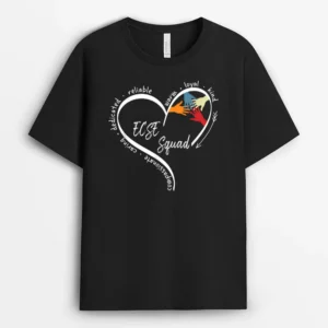 Heart Special Education ECSE Teacher Back To School T-Shirt - Black
